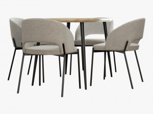 Halmar set 002 colorado table K-455 cair 3D 모델