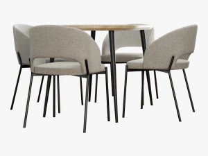 Halmar set 002 colorado table K-455 cair 3D Model