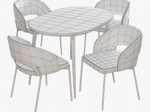 Halmar set 002 colorado table K-455 cair 3D 모델