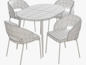 Halmar set 002 colorado table K-455 cair 3D Model
