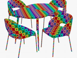 Halmar set 002 colorado table K-455 cair 3D 모델