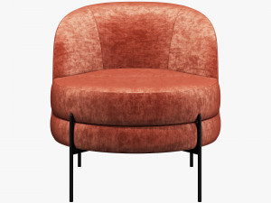 Vetro mebel bella rose armchair 3D Model