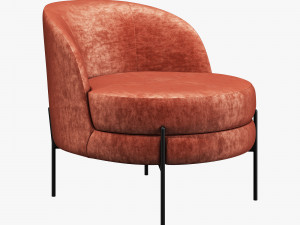 Vetro mebel bella rose armchair 3D Model