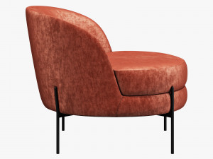 Vetro mebel bella rose armchair 3D Model