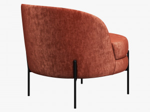 Vetro mebel bella rose armchair 3D Model