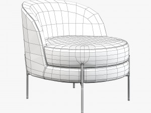 Vetro mebel bella rose armchair 3D Model