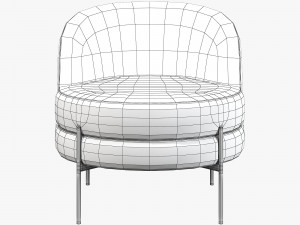 Vetro mebel bella rose armchair 3D Model