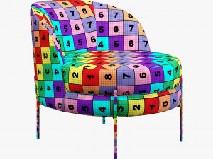 Vetro mebel bella rose armchair 3D Model