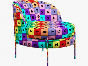 Vetro mebel bella rose armchair 3D Model
