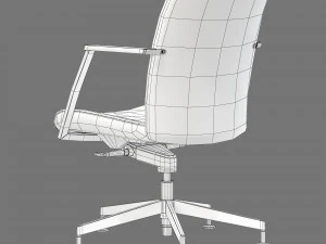 Dauphin high way comfort conference office chair 3D Model