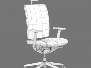 Dauphin high way comfort office chair Model 3D