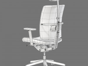 Dauphin high way comfort office chair Model 3D