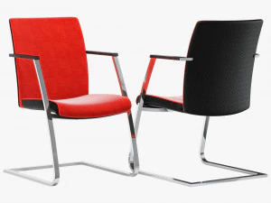 Dauphin high way comfort visitor office chair 3D Model