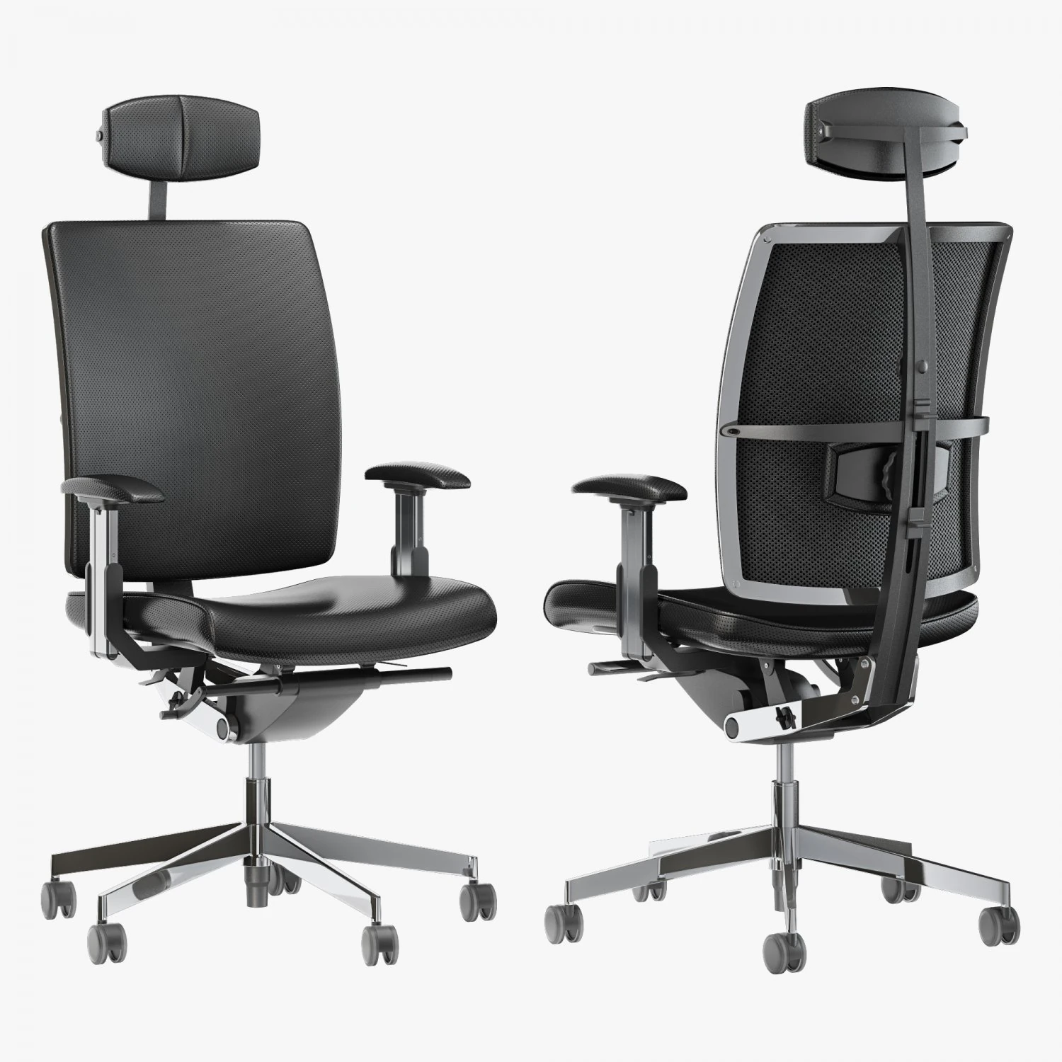 Dauphin high way executive office chair 3D Model .c4d .max .obj .3ds .fbx .stl .blend 