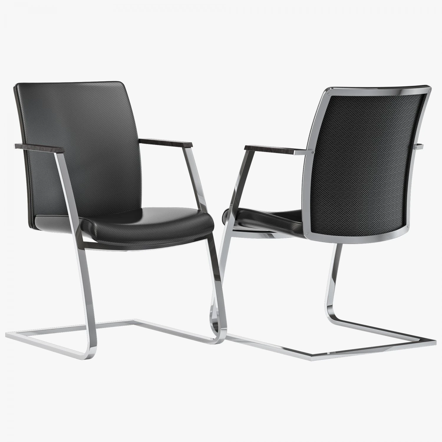 Dauphin high way executive visitor office chair 3D Model .c4d .max .obj .3ds .fbx .stl .blend 