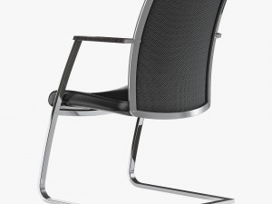 Dauphin high way executive visitor office chair 3D Модель