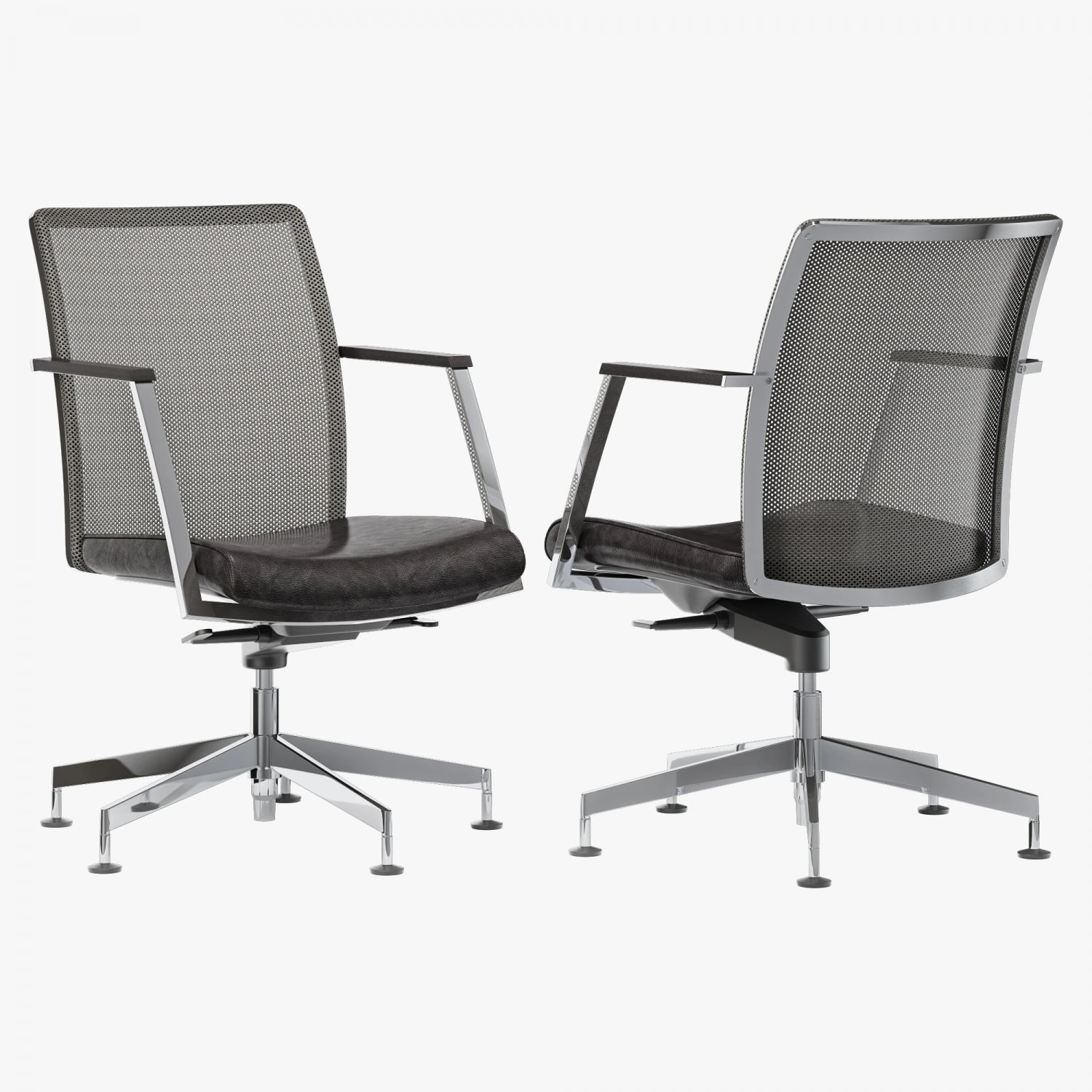 Dauphin high way mesh conference office chair 3D Model .c4d .max .obj .3ds .fbx .stl .blend 