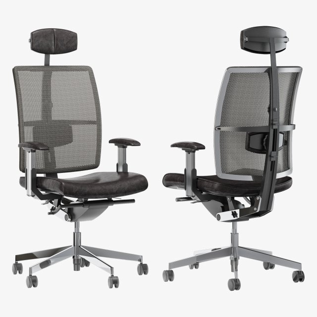 Dauphin high way mesh office chair 3D Модель .c4d .max .obj .3ds .fbx .stl .blend 