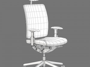 Dauphin high way mesh office chair 3D Модель