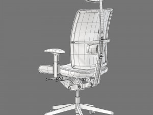 Dauphin high way mesh office chair 3D Модель