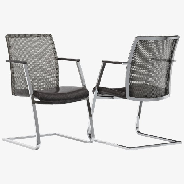 Dauphin high way mesh visitor office chair Modèle 3D .c4d .max .obj .3ds .fbx .stl .blend 