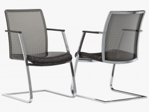 Dauphin high way mesh visitor office chair 3Dモデル