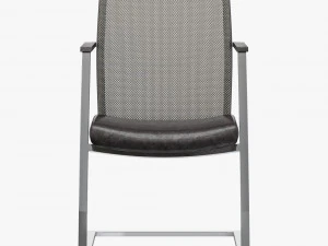 Dauphin high way mesh visitor office chair 3D Model