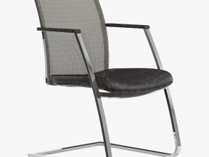 Dauphin high way mesh visitor office chair 3D Model