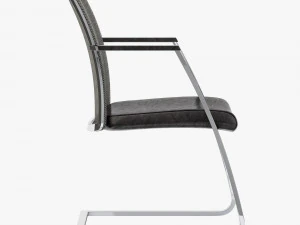 Dauphin high way mesh visitor office chair 3D Model