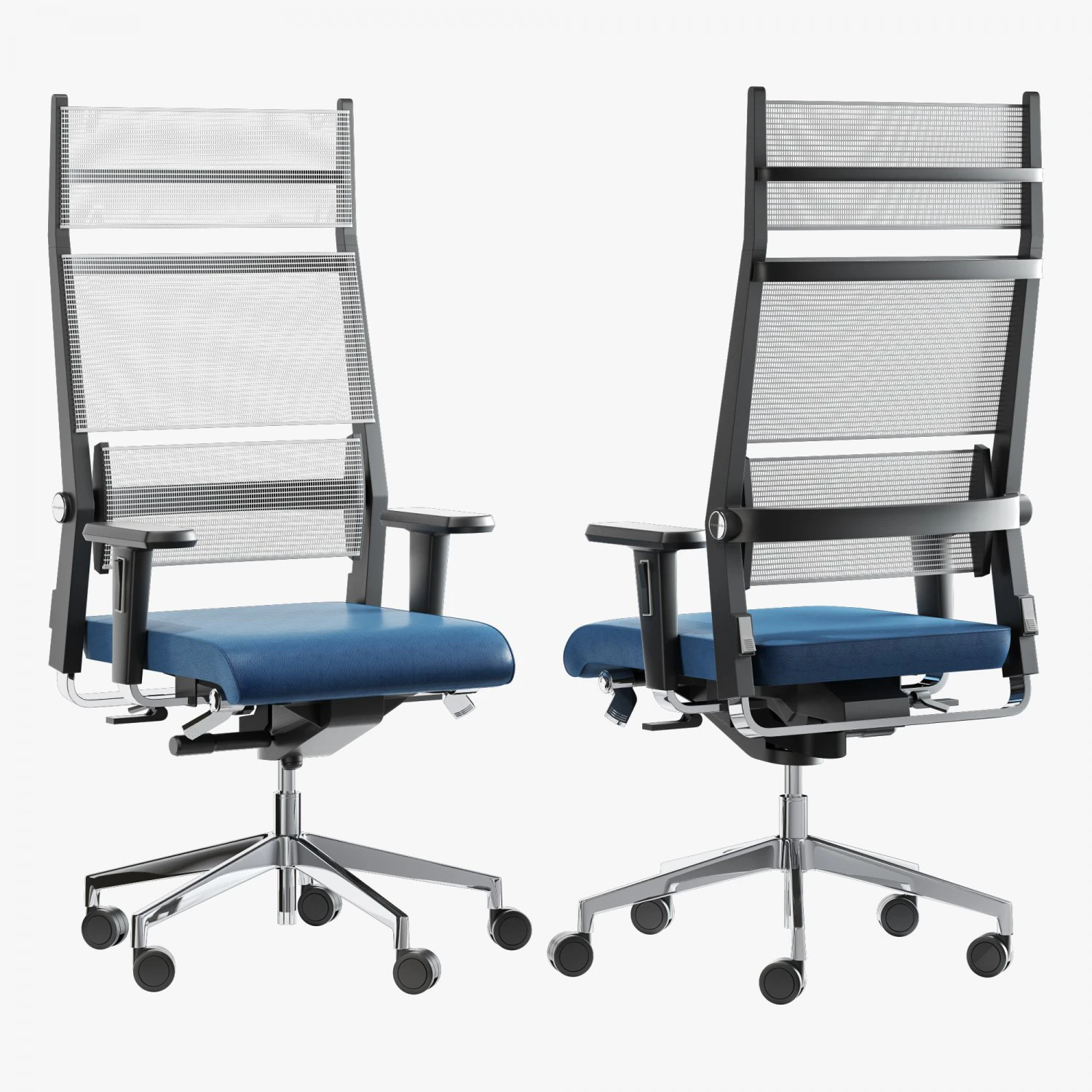 Dauphin lordo high office chair 3D Model .c4d .max .obj .3ds .fbx .stl .blend 
