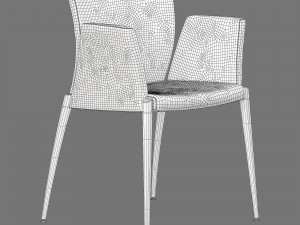Kastel kalla armrest chair Model 3D