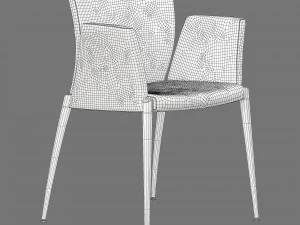 Kastel kalla armrest chair 3D Model