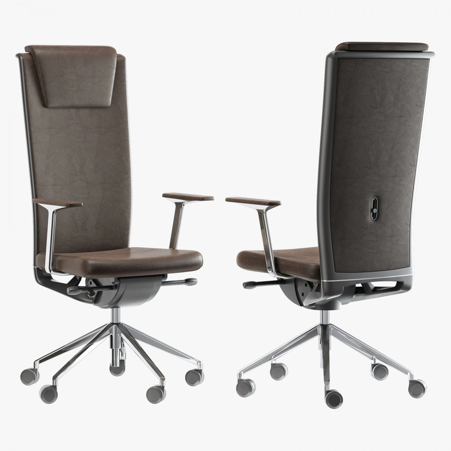 Kastel kompasso high back office chair 3D Model .c4d .max .obj .3ds .fbx .stl .blend 