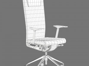 Kastel kompasso high back office chair Modelo 3D