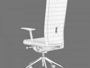 Kastel kompasso high back office chair 3D Model