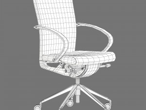Kastel kompasso low back office chair 3D Model