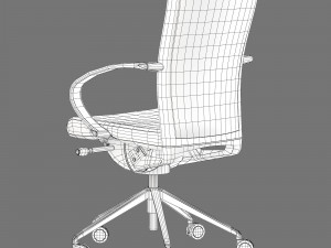 Kastel kompasso low back office chair 3D Model