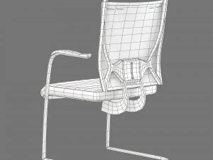 Kastel korium conference office chair 3D Model
