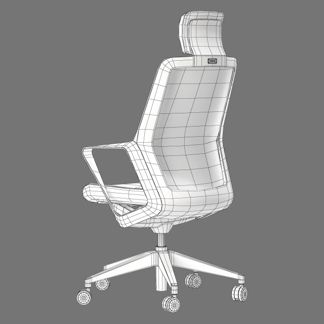 Patra flo high office chair 3D Model in Chair 3DExport