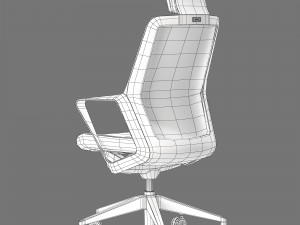 Patra flo high office chair 3D Модель