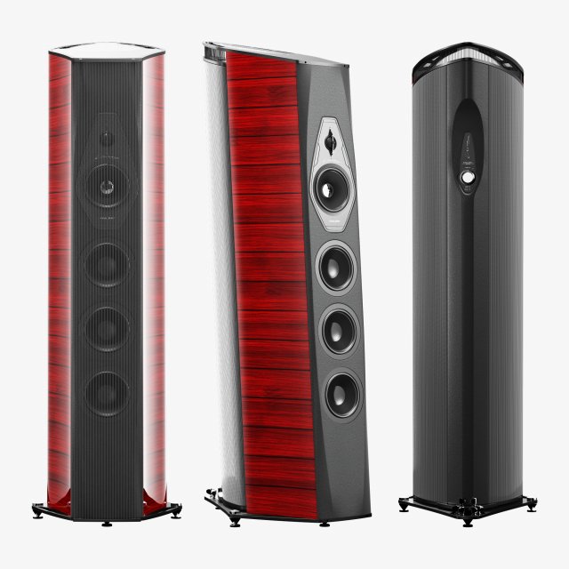 Sonus faber lilium 3D Model .c4d .max .obj .3ds .fbx .stl .blend 