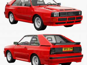 Audi esporte quattro 1984 Modelo 3D