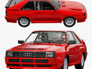 Audi sport quattro 1984 3D Model