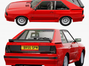 Audi sport quattro 1984 3D Model
