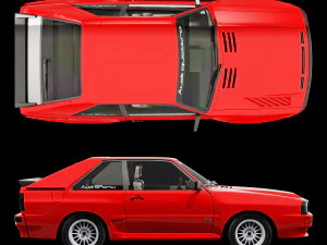Audi sport quattro 1984 3D Model