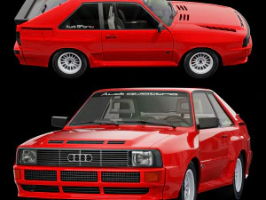 Audi sport quattro 1984 3D Model