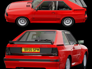 Audi sport quattro 1984 Modelo 3D