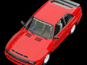 Audi sport quattro 1984 3D Model