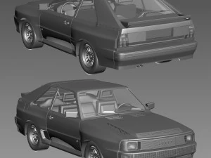 Audi sport quattro 1984 3D Model
