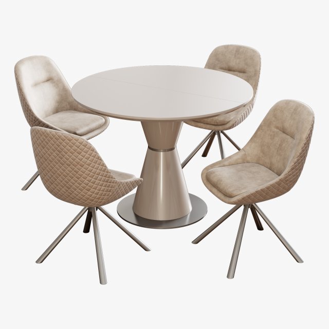 Carveli veluto chair Vetro mebel TML table 3D मॉडल .c4d .max .obj .3ds .fbx .stl .blend 